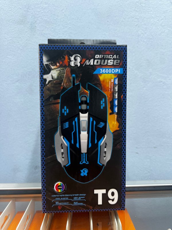 T9 Optical mouse 3600DPI front